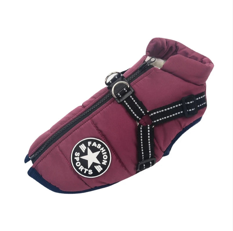 π WoofWrap- Ultimate Dog Winter Jacket β Cozy, Waterproof & Harness-Ready