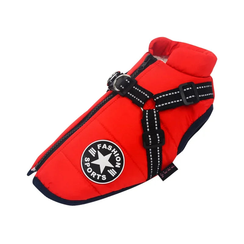 π WoofWrap- Ultimate Dog Winter Jacket β Cozy, Waterproof & Harness-Ready