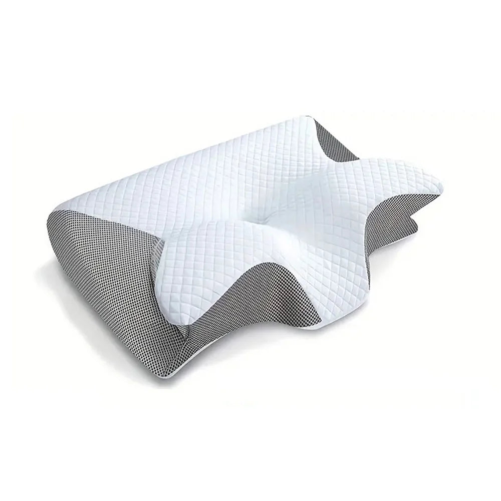 Ultimate Pain Relief – 2-in-1 Orthopedic Memory Foam Neck Pillow