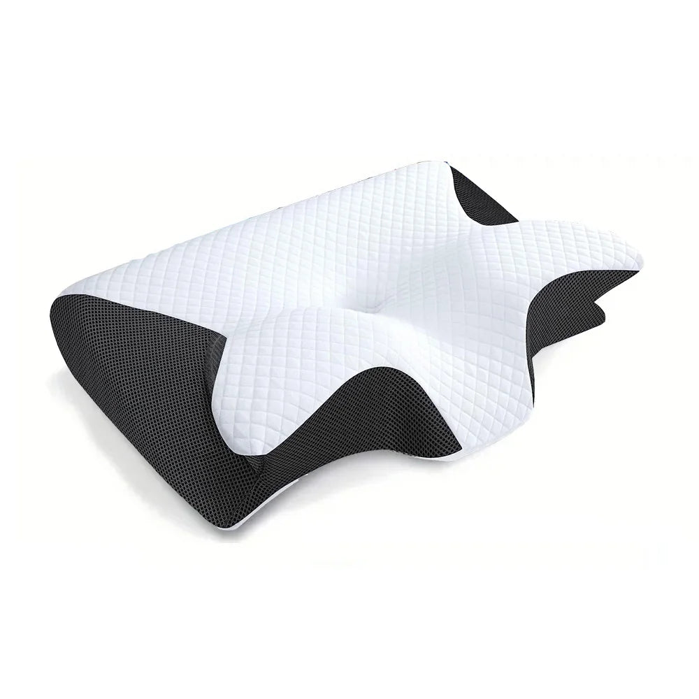 Ultimate Pain Relief – 2-in-1 Orthopedic Memory Foam Neck Pillow