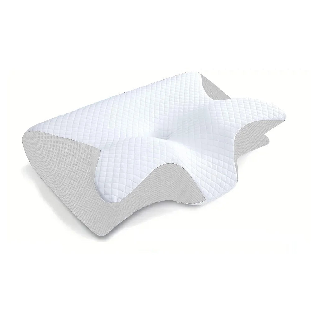 Ultimate Pain Relief – 2-in-1 Orthopedic Memory Foam Neck Pillow