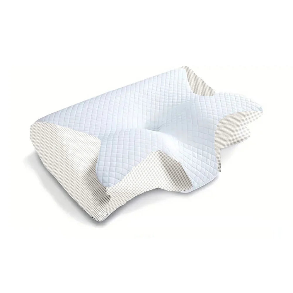 Ultimate Pain Relief – 2-in-1 Orthopedic Memory Foam Neck Pillow