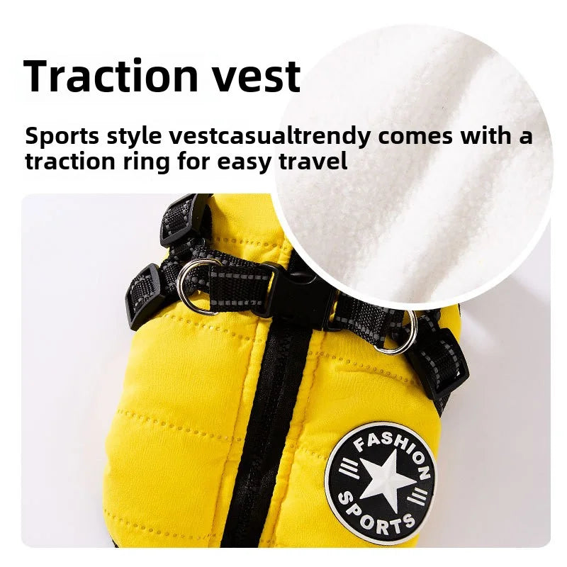 🐕 WoofWrap- Ultimate Dog Winter Jacket – Cozy, Waterproof & Harness-Ready