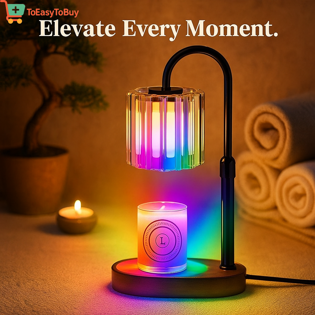 "AromaLuxe™ Candle Warmer Lamp with Timer & Adjustable Dimmer – Wax Melt Warmer for Jar Candles"