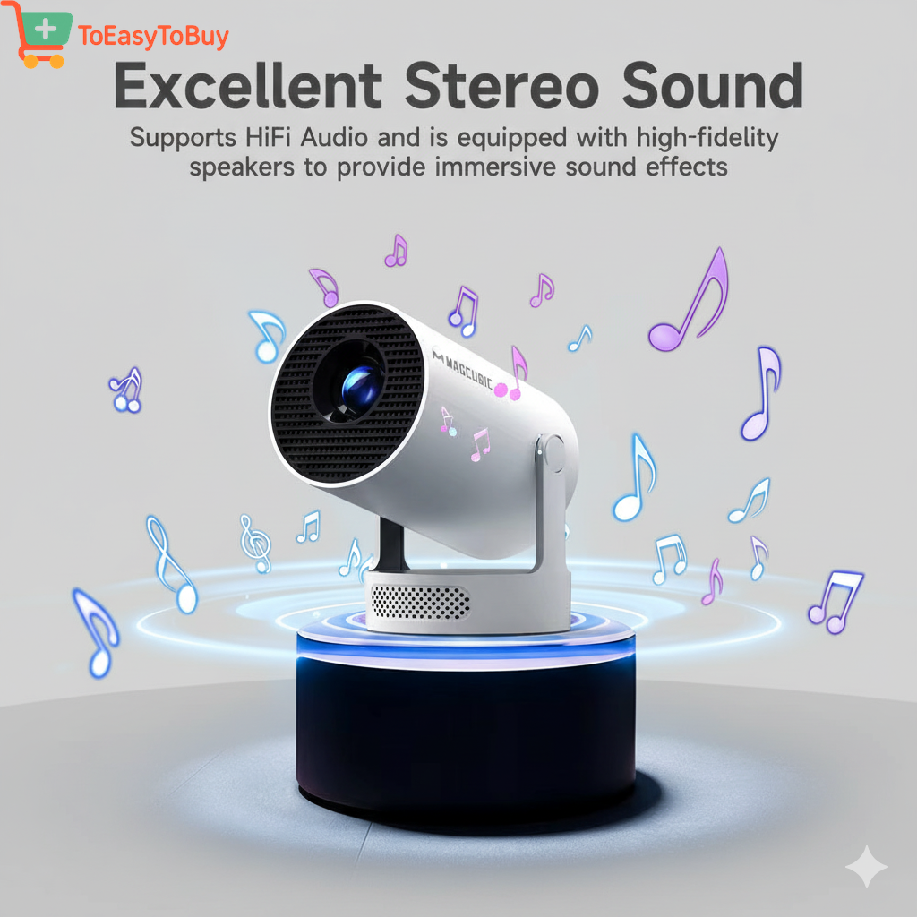 4K Wifi6 Projector Android11 260 ANSI Dual WIFI Allwinner H713 BT5.0 1280*720P Home Cinema Outdoor Portable HY300 Pro +